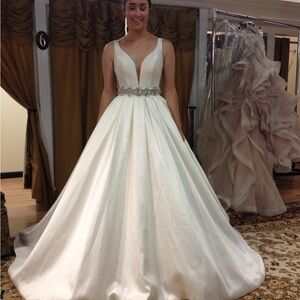 Elegant Ballgown Wedding Dress with Embellishments